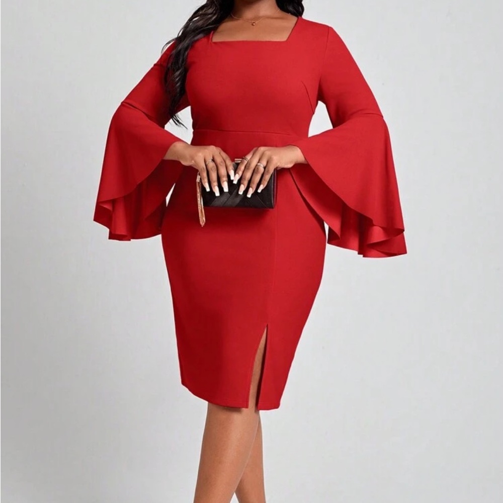 Plus Size Red Dress